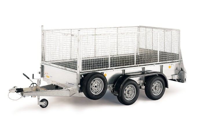 LM12 Flat Bed Trailer with High Sides